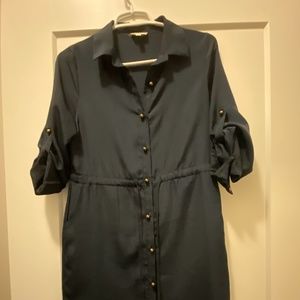 Blue Shirt Dress